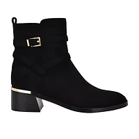 Jasen Block Heel Almond Toe Dress Booties