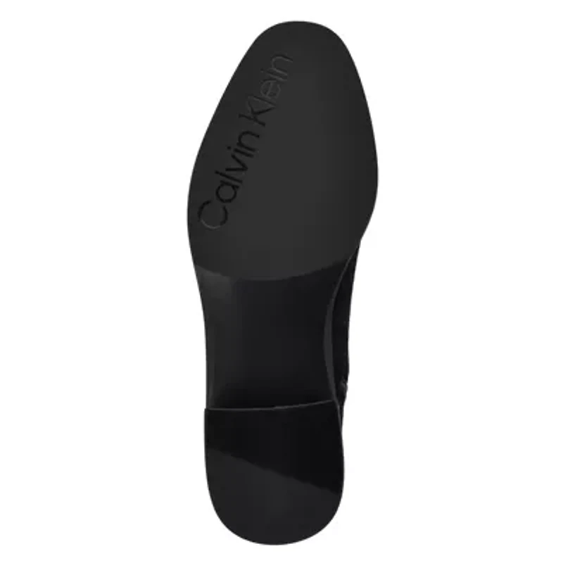 Jasen Block Heel Almond Toe Dress Booties