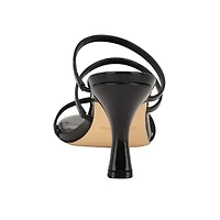 Jayla Strappy Square Toe Slip-on Sandals