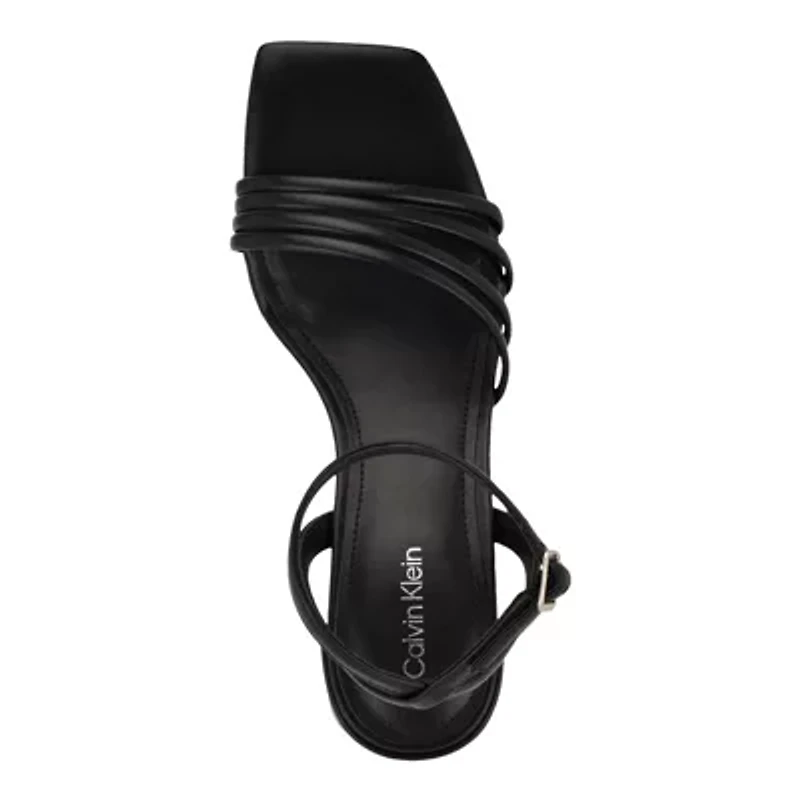 Pazey Block Heel Square Toe Dress Sandals