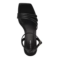 Pazey Block Heel Square Toe Dress Sandals