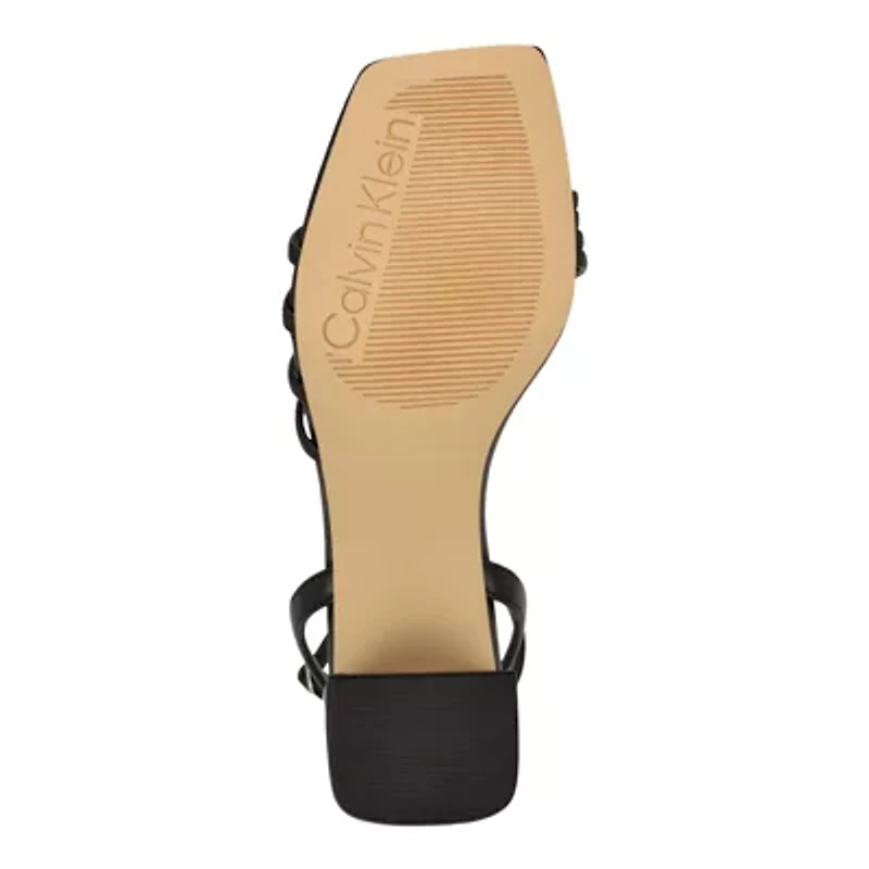 Pazey Block Heel Square Toe Dress Sandals