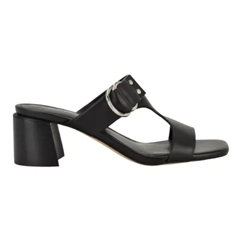 Vevia Block Heel Square Toe Dress Sandals