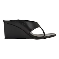 Marchela Round Toe Slip-on Wedge Sandals