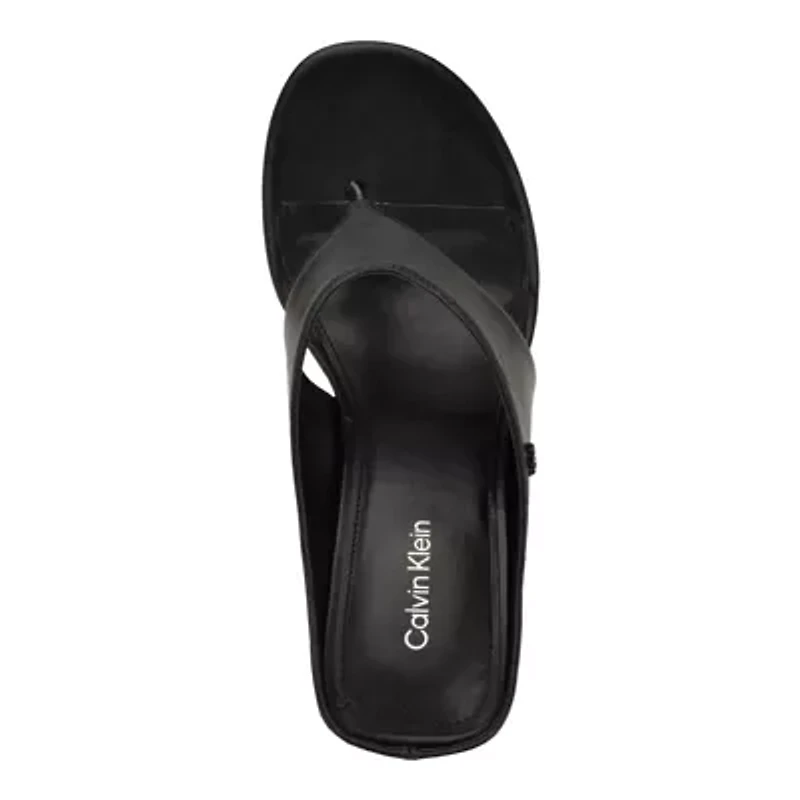 Marchela Round Toe Slip-on Wedge Sandals