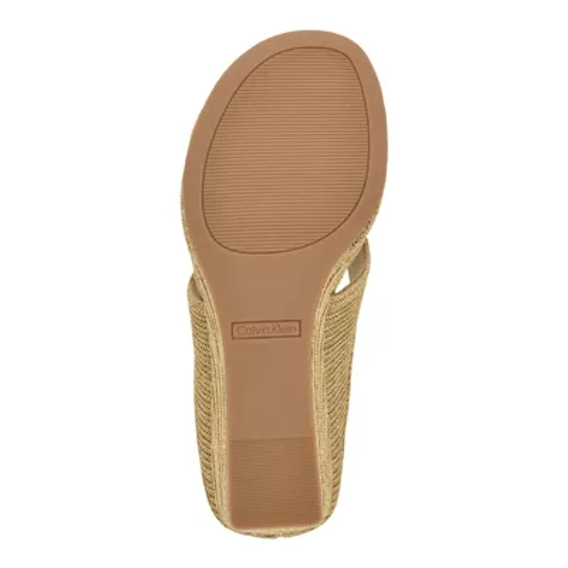 Marcheli Round Toe Slip-on Wedge Sandals
