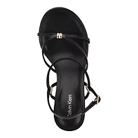 Deliney Round Toe Wedge Dress Sandals