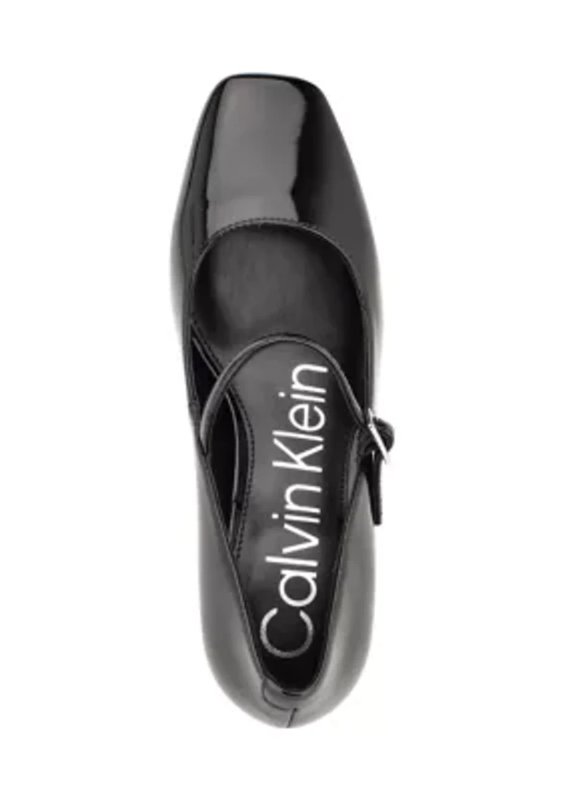 Jatlee Square Toe Block Heel Dress Pumps