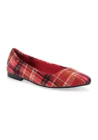 Jessica Plaid Flats