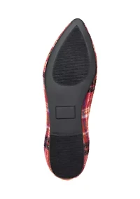 Jessica Plaid Flats