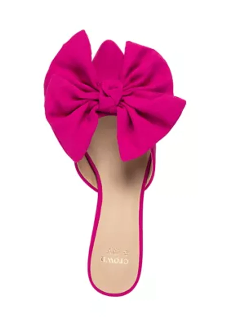Francie Bow Top Heels