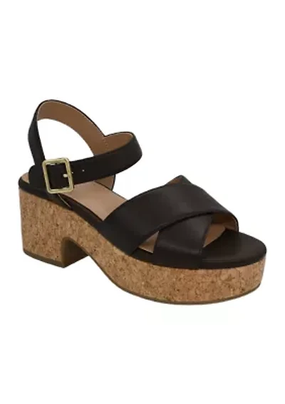 Reagan Cork Heeled Sandals