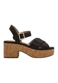 Reagan Cork Heeled Sandals