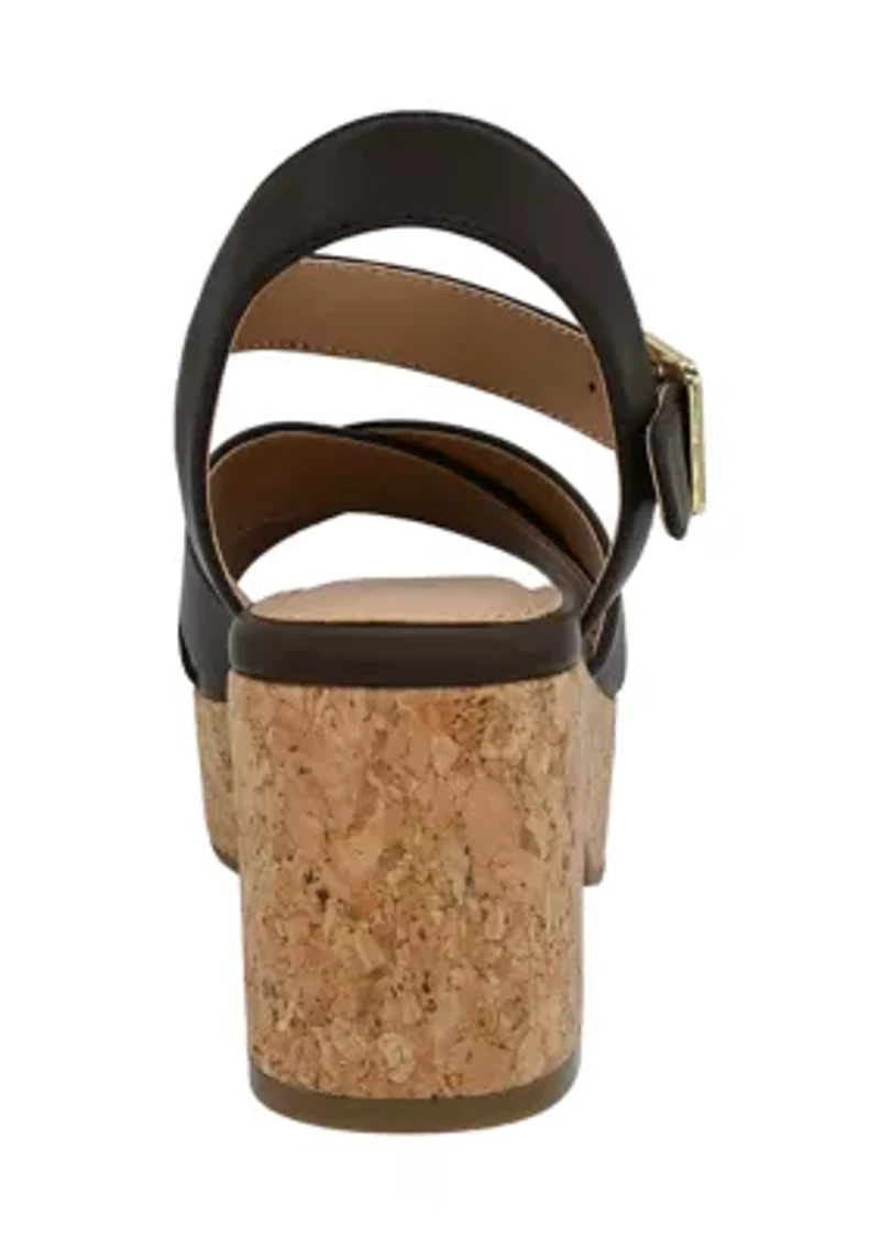 Reagan Cork Heeled Sandals
