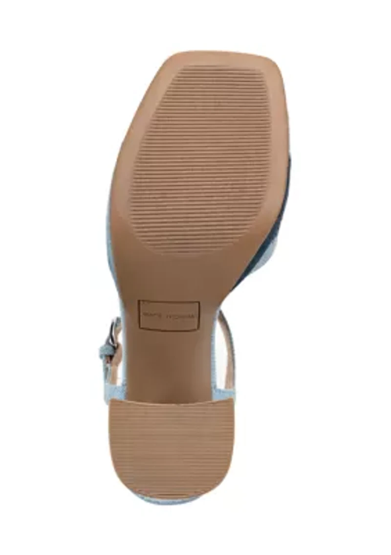 Jana Heeled Platform Sandals