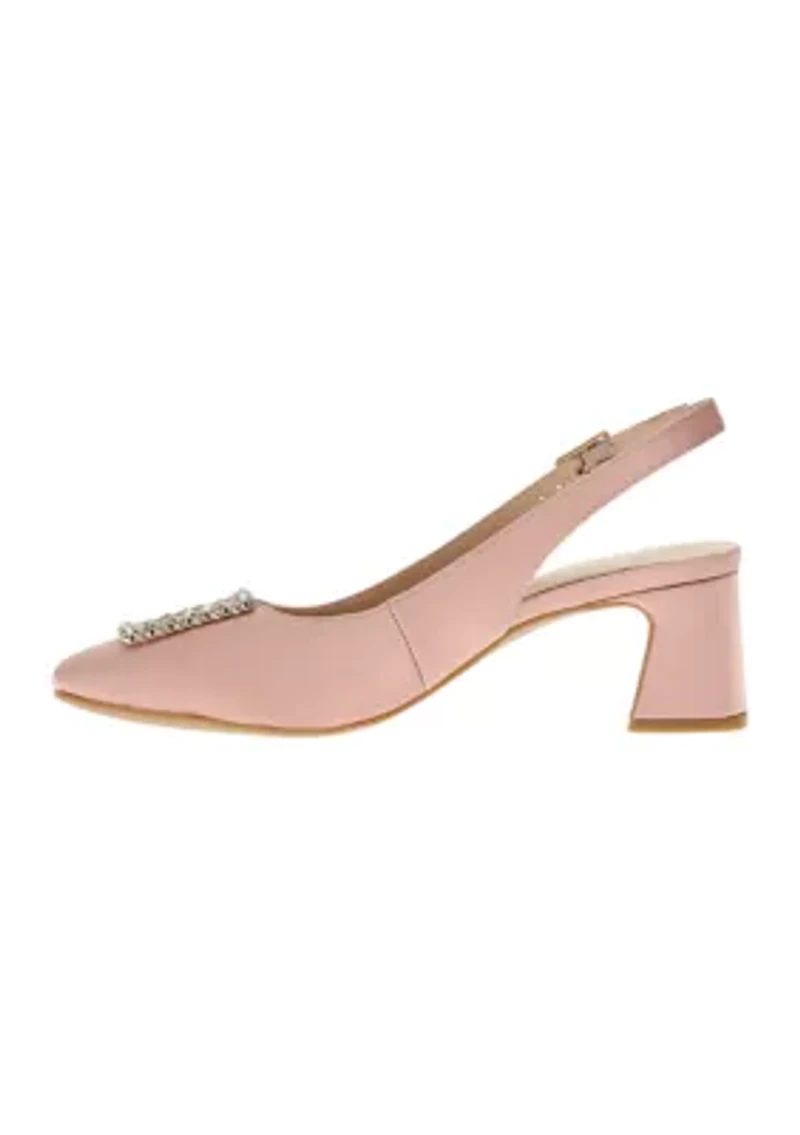 Seti Satin Slingback Heels