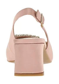 Seti Satin Slingback Heels