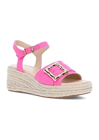 Derby Wedge Sandals