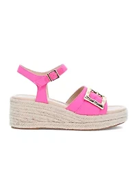 Derby Wedge Sandals
