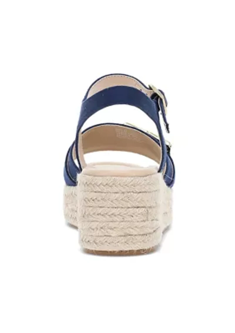 Derby Wedge Sandals
