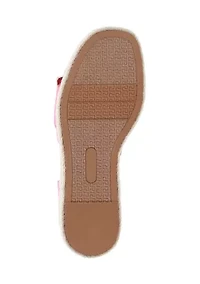 Derby Wedge Sandals
