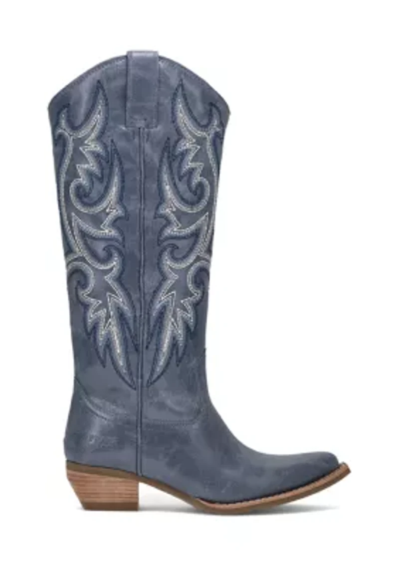 Irlene Tall Deco Stitch Western Boots