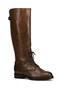 Melissa Lug Back Zip Tall Boots