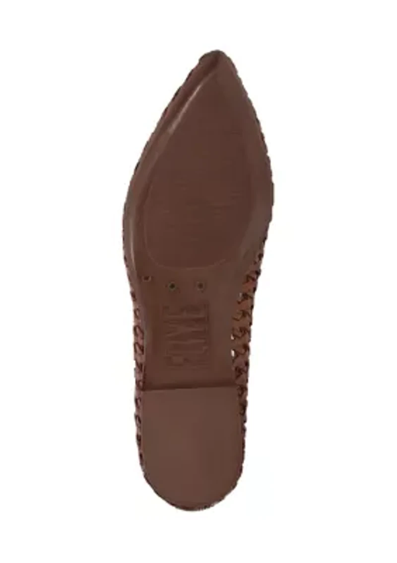 Heather Woven Ballet Flats