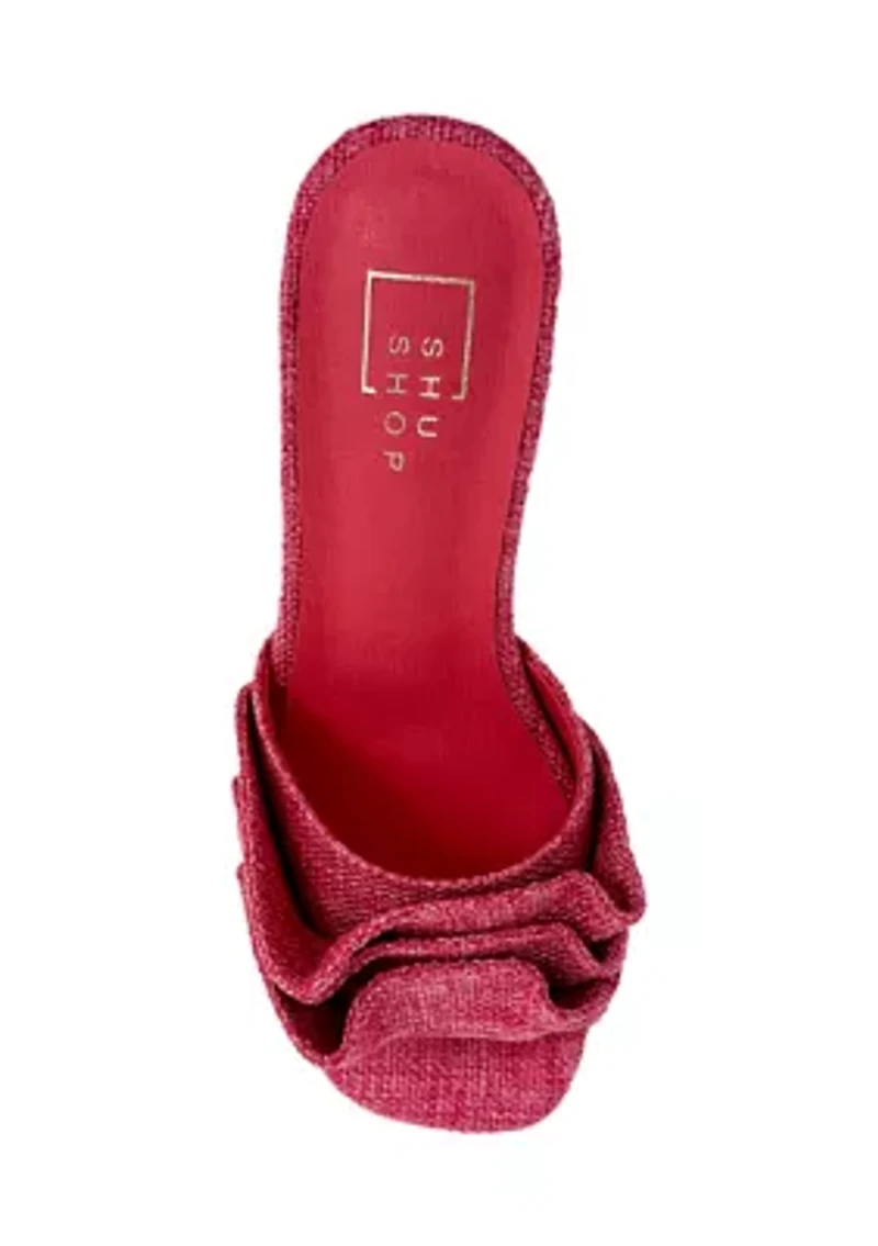 Frances Ruffle Sandals