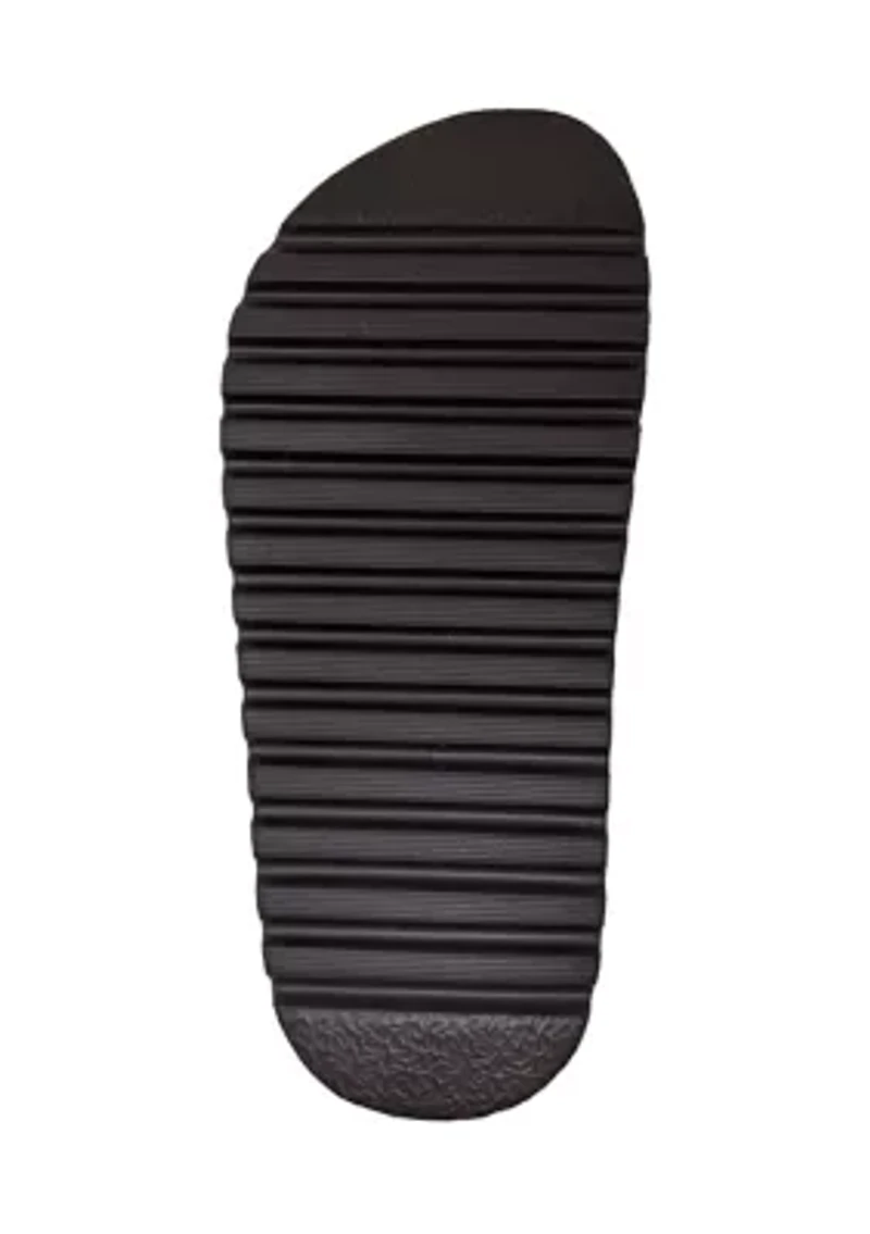 Keya Stitch Buckle Footbed Sandals
