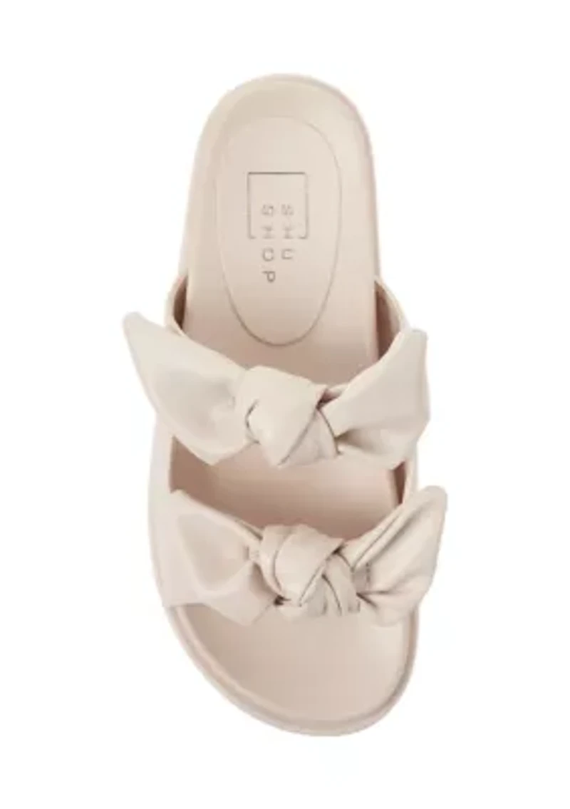 Kiki Bow Slide Footbed Sandals