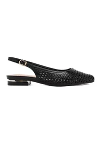 Uilsperf Quilsy Sling Back Flats