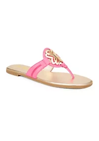 Logo Thong Slip Flop Sandals