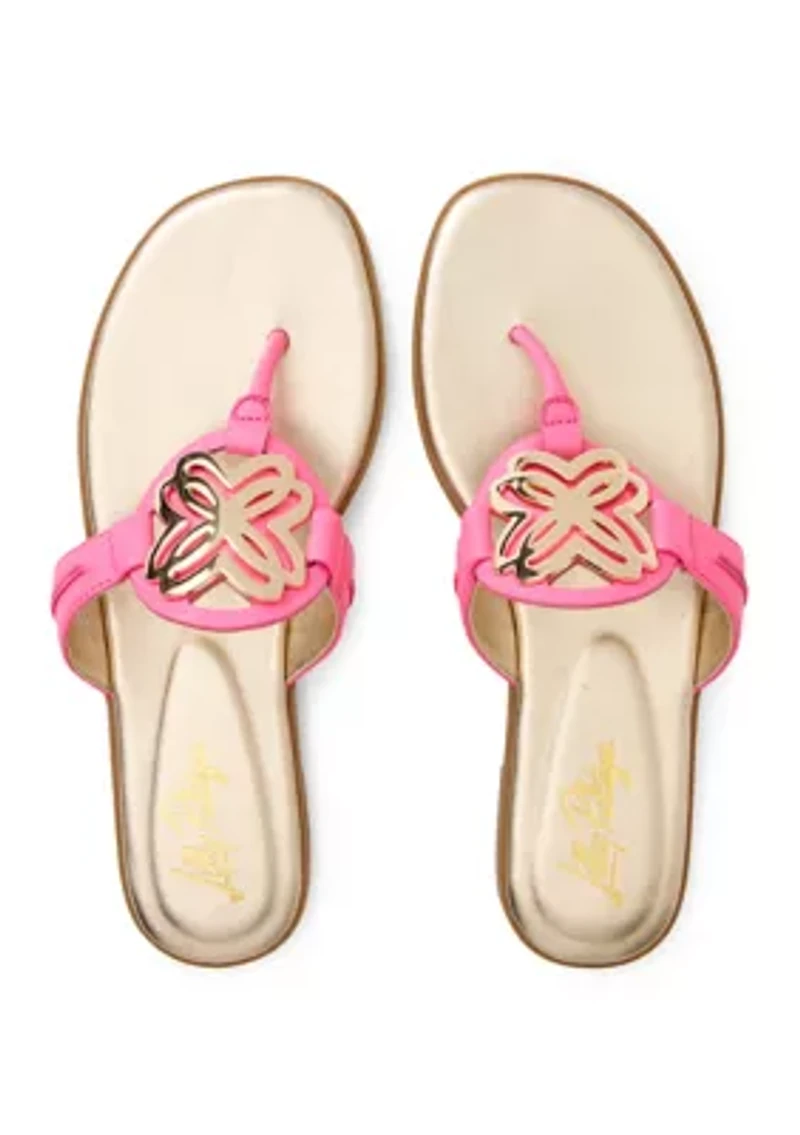 Logo Thong Slip Flop Sandals