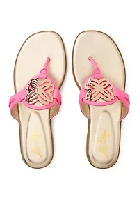 Logo Thong Slip Flop Sandals