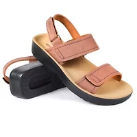 Renee Women's Adjustable Strappy Sandal with Comfortable Arch Support