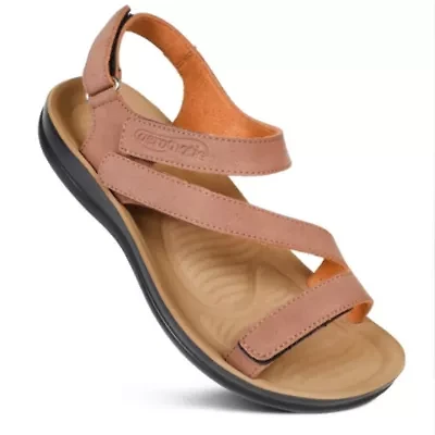 Zion Women's Adjustable Strappy Slingback Sandals