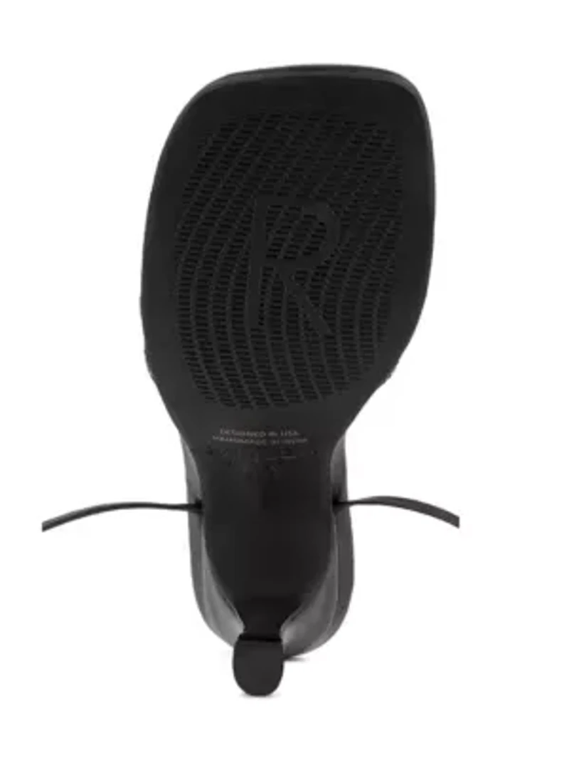 DORITA Kitten Heel Lace Up Sandal