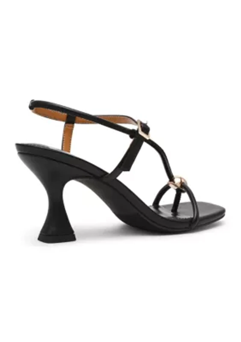 Arria Q-Strap Kitten Heel Sandals