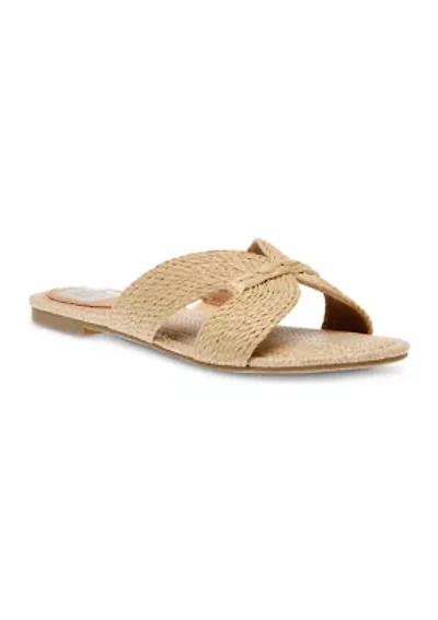 Geeya Woven Flat Sandals