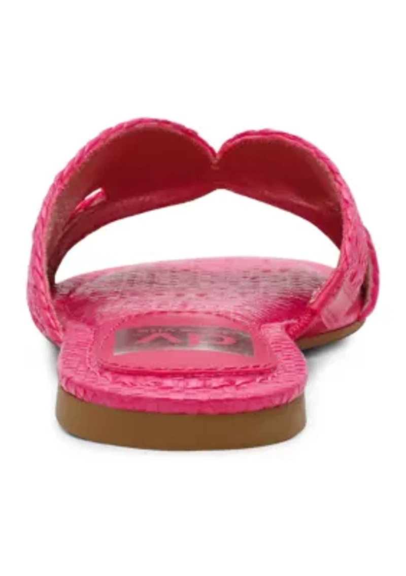 Geeya Woven Flat Sandals