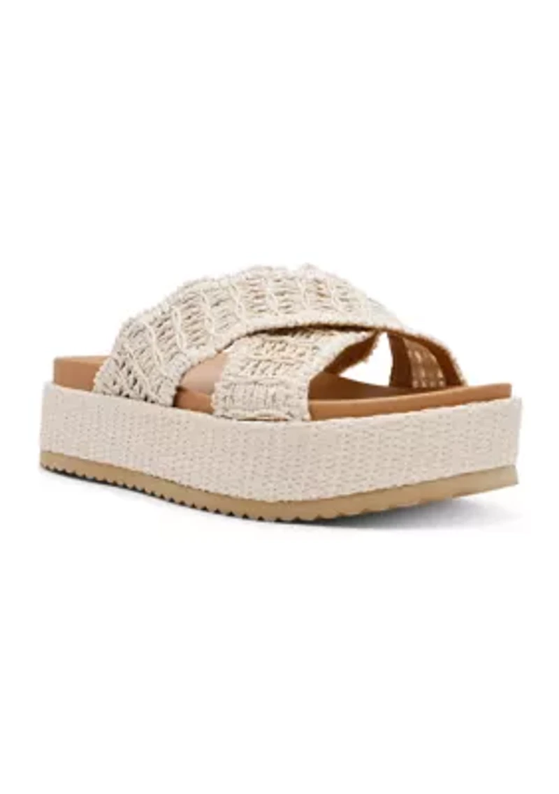 Sivan Platform Crossband Sandals
