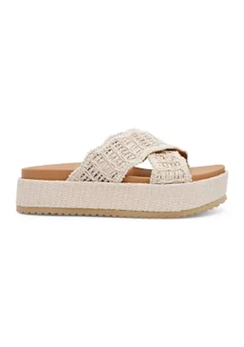 Sivan Platform Crossband Sandals