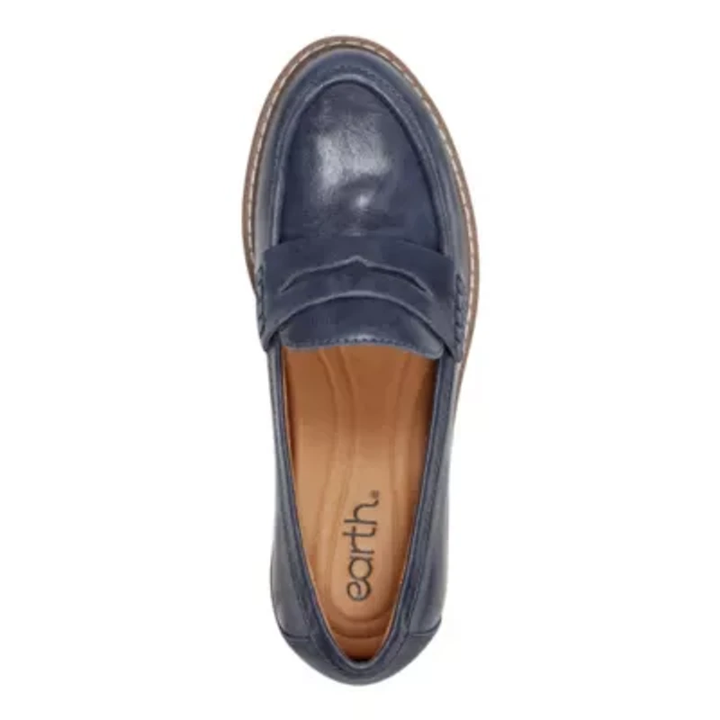 Javas Round Toe Casual Slip-on Penny Loafers