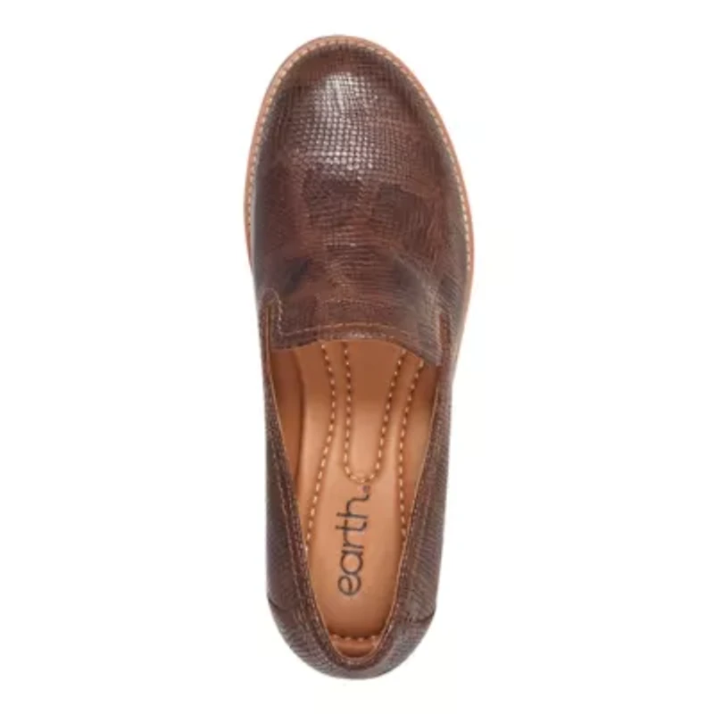 Edna Round Toe Casual Slip On Flat Loafers