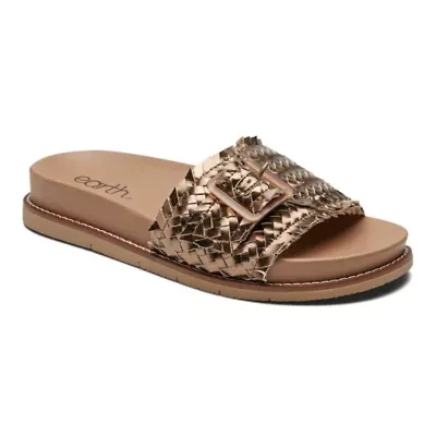 Fontane Round Toe Casual Slip-on Flat Sandals