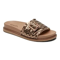 Fontane Round Toe Casual Slip-on Flat Sandals