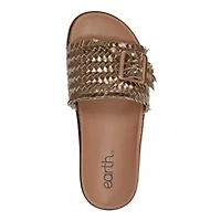 Fontane Round Toe Casual Slip-on Flat Sandals