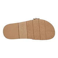 Fontane Round Toe Casual Slip-on Flat Sandals