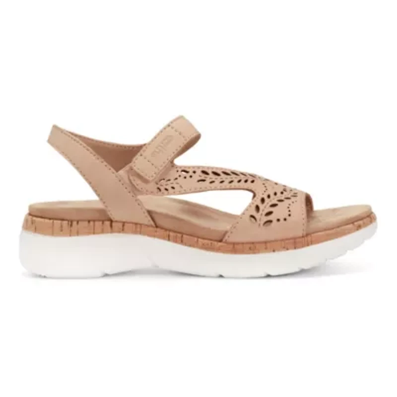 Recent Round Toe Casual Slingback Flat Sandals